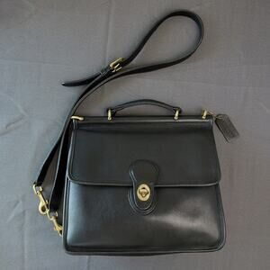 COACH Vintage Willis Leather Two-Way Top Handle Bag 9927